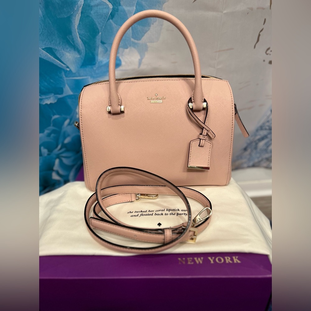 Kate Spade pink  bowler bag new with tags